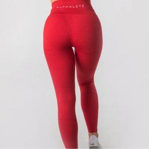 SOLD Alphalete - Revival Leggings - Formula Red